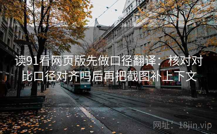 读91看网页版先做口径翻译:核对对比口径对齐吗后再把截图补上下文 第2张 读91看网页版先做口径翻译:核对对比口径对齐吗后再把截图补上下文 第2张